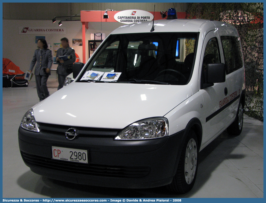 CP 2980
Corpo delle Capitanerie di Porto
Guardia Costiera 
Opel Combo III serie
Parole chiave: CP;C.P.;GC;G.C.;Guardia;Costiera;Capitaneria;Capitanerie;di;Porto;Opel;Combo