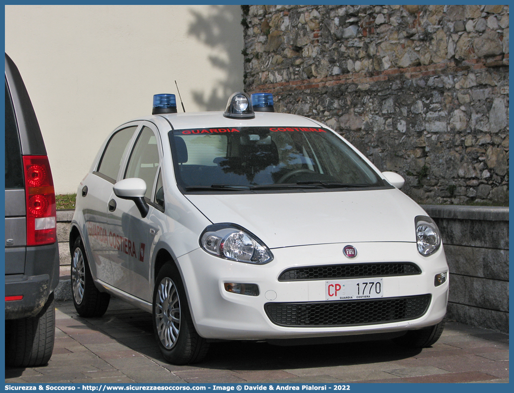 CP 1770
Corpo delle Capitanerie di Porto
Guardia Costiera 
Fiat Punto IV serie
(variante)
Parole chiave: CP;C.P.;GC;G.C.;Guardia;Costiera;Capitaneria;Capitanerie;di;Porto;Fiat;Punto