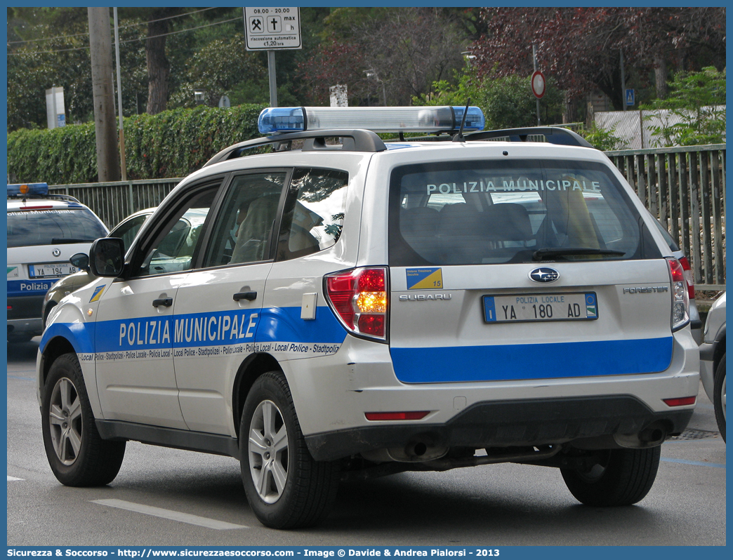 Polizia Locale YA180AD
Polizia Municipale
Unione Comuni Tresinaro Secchia
Subaru Forester V serie
Allestitore Focaccia Group S.r.l.
Parole chiave: Polizia;Locale;Municipale;Tresinaro Secchia;Casalgrande;Castellarano;Rubiera;Scandiano;Subaru;Forester;Focaccia;YA180AD;YA 180 AD