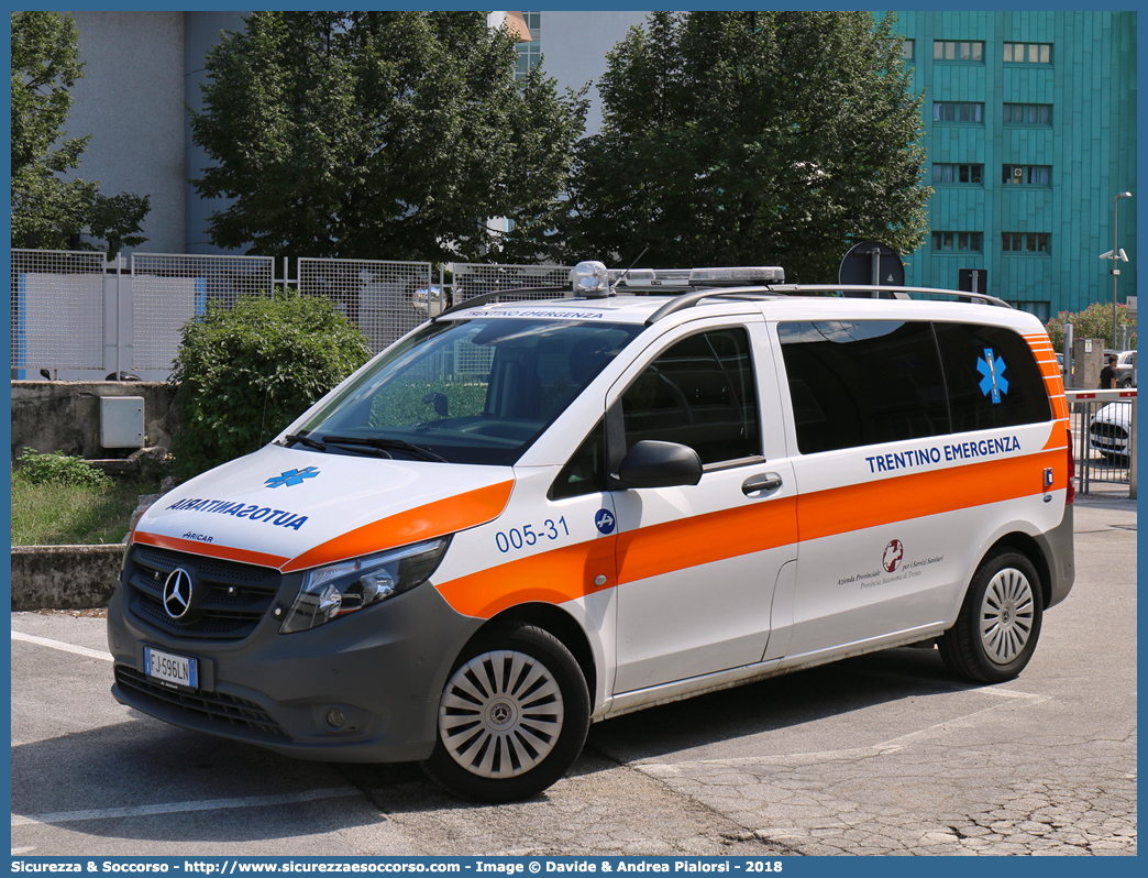 005-31
118 Trentino Emergenza
Mercedes Benz Classe V 4x4 III serie
Allestitore Aricar S.p.A.
Parole chiave: 118;Trentino;Emergenza;Trento;Automedica;Auto Medica;Automedicalizzata;Auto Medicalizzata;Autosanitaria;Auto Sanitaria;Mercedes Benz;Classe V;Vito;4x4;4 x 4;Aricar