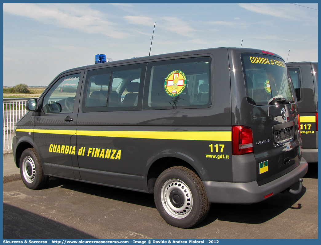 -
Guardia di Finanza
S.A.G.F.
Volkswagen Transporter T5 restyling
Allestitore Focaccia Group S.r.l.
Parole chiave: GdiF;GDF;Guardia di Finanza;S.A.G.F.;SAGF;Soccorso Alpino;Volkswagen;Transporter;T5;T 5;Caravelle;4 Motion;4 Motion