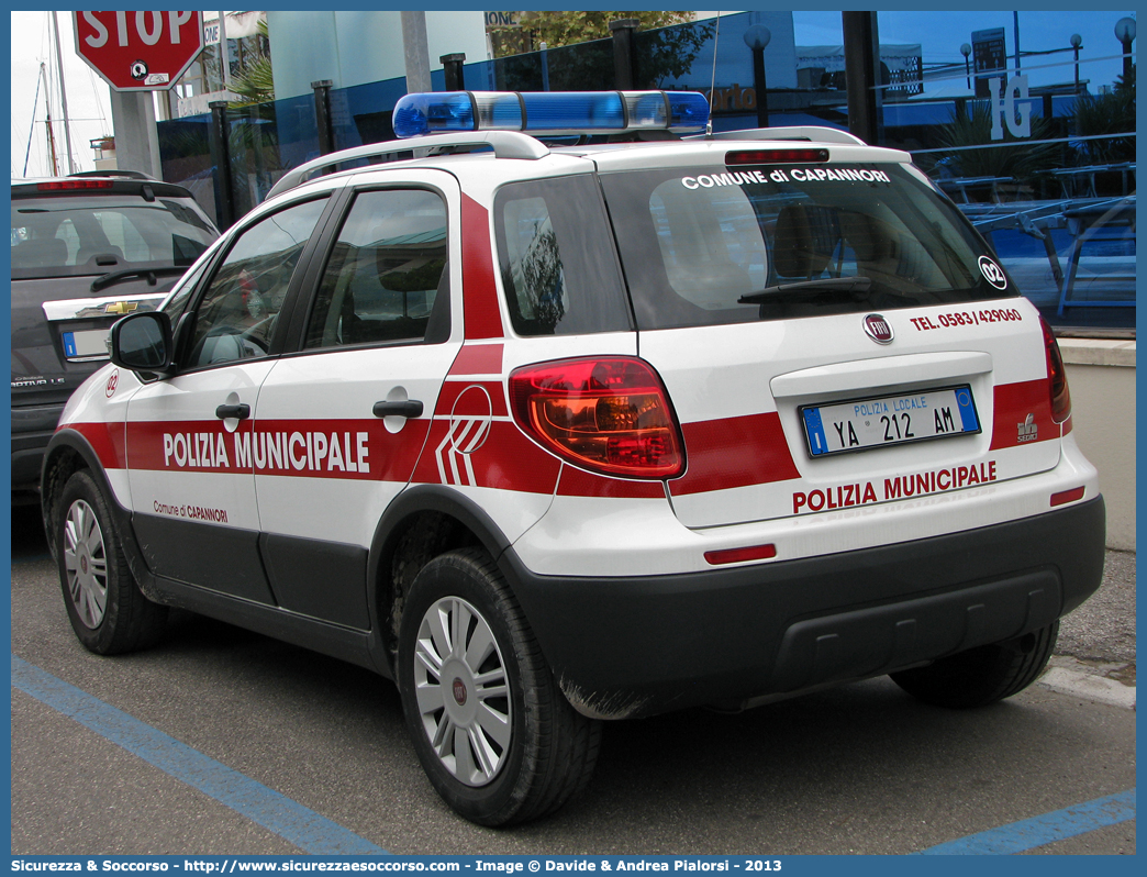 Polizia Locale YA212AM
Polizia Municipale
Comune di Capannori
Fiat Sedici II serie
Parole chiave: Polizia;Locale;Municipale;Capannori;Fiat;Sedici;YA212AM;YA 212 AM