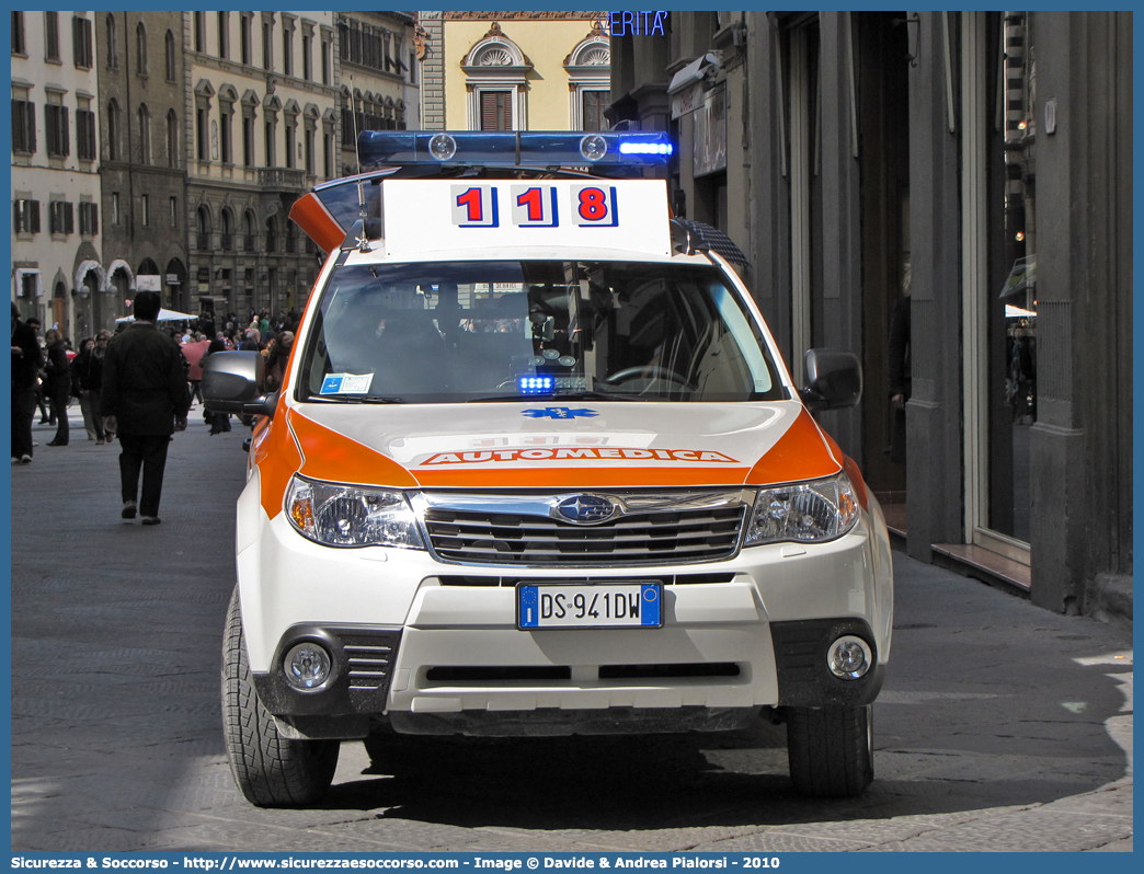 FI 10 03
118 Firenze Soccorso
Subaru Forester V serie
Allestitore Orion S.r.l.
Parole chiave: 118;Firenze;Soccorso;Automedica;Automedicalizzata;Auto Medica;Auto Medicalizzata;Subaru;Forester;Orion