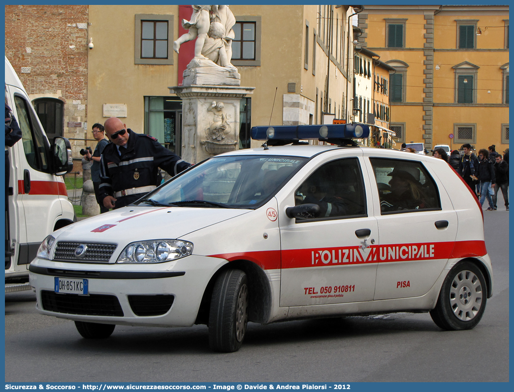 -
Polizia Municipale
Comune di Pisa
Fiat Punto III serie restyling
Parole chiave: Polizia;Locale;Municipale;Pisa;Fiat;Punto