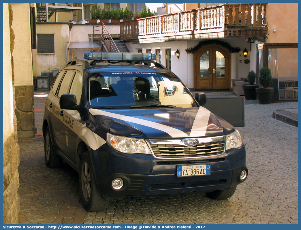 Polizia Locale YA886AC
Polizia Locale
Comune di Moena
Subaru Forester V serie
Parole chiave: Polizia;Locale;Municipale;Moena;Subaru;Forester;YA886AC;YA 886 AC