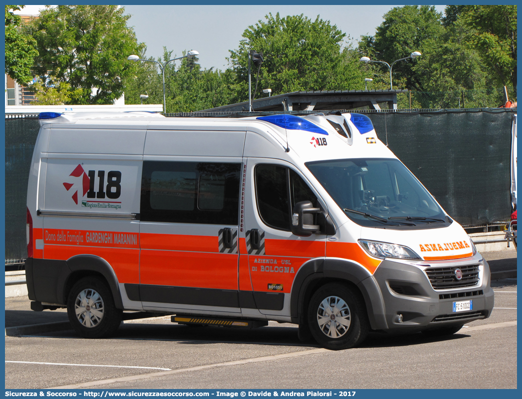 BO 1051
118 Bologna Soccorso
Fiat Ducato III serie restyling
Allestitore Vision S.r.l.
Parole chiave: 118;Bologna;Soccorso;Ambulanza;Autoambulanza;Fiat;Ducato;X290;X 290;Vision