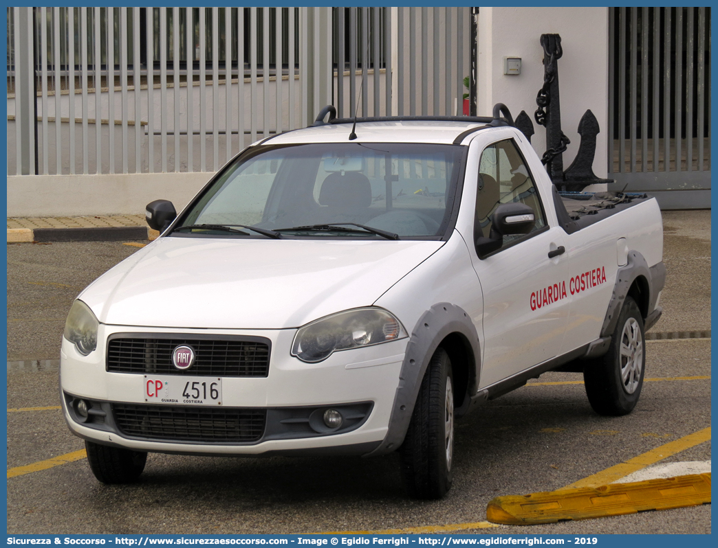 CP 4516
Corpo delle Capitanerie di Porto
Guardia Costiera
Fiat Strada IV serie
Parole chiave: CP;C.P.;GC;G.C.;Guardia;Costiera;Capitaneria;Capitanerie;Porto;Guardia Costiera;Fiat;Strada