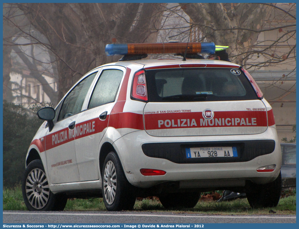 Polizia Locale YA928AA
Polizia Municipale
Comune di San Giuliano Terme
Fiat Punto Evo
Parole chiave: Polizia;Locale;Municipale;San Giuliano Terme;Fiat;Punto Evo;YA928AA;YA 928 AA