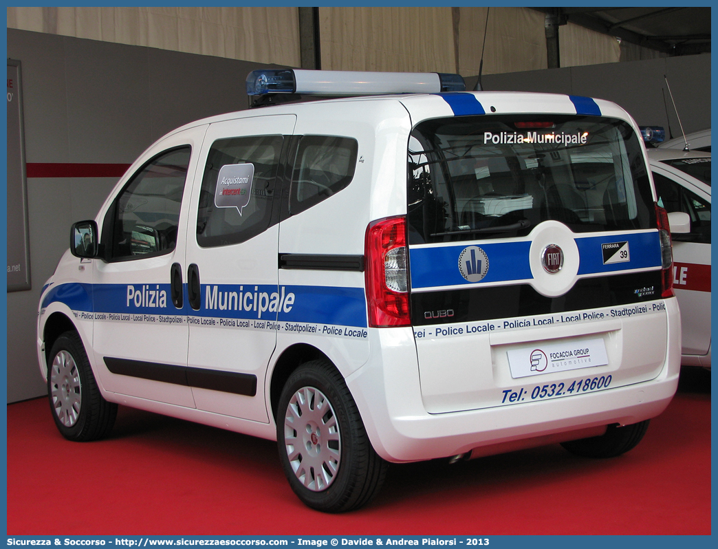 -
Polizia Municipale
Comune di Ferrara
Fiat Qubo
Allestitore Focaccia Group S.r.l.
Parole chiave: Polizia;Locale;Municipale;Ferrara;Fiat;Qubo;Focaccia