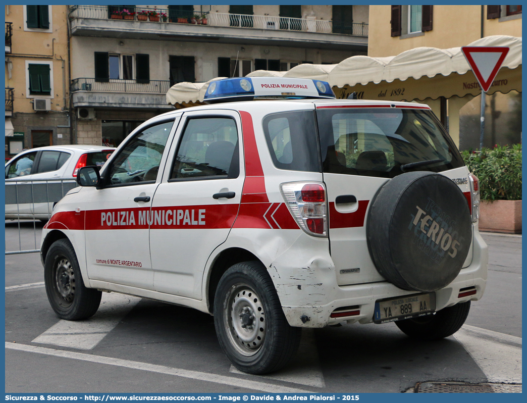 Polizia Locale YA889AA
Polizia Municipale
Comune di Monte Argentario
Daihatsu Terios III serie
Allestitore Ciabilli S.r.l.
Parole chiave: Polizia;Locale;Municipale;Monte Argentario;Daihatsu;Terios;Ciabilli;YA889AA;YA 889 AA