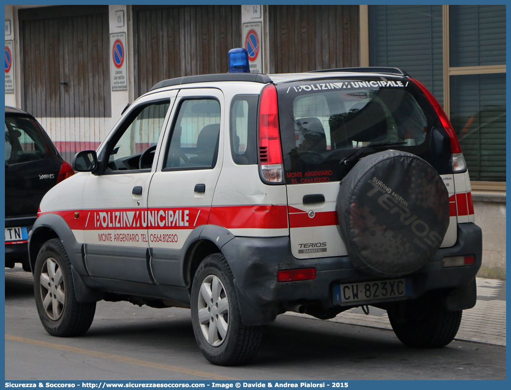 -
Polizia Municipale
Comune di Monte Argentario
Daihatsu Terios II serie
Parole chiave: Polizia;Locale;Municipale;Monte Argentario;Daihatsu;Terios