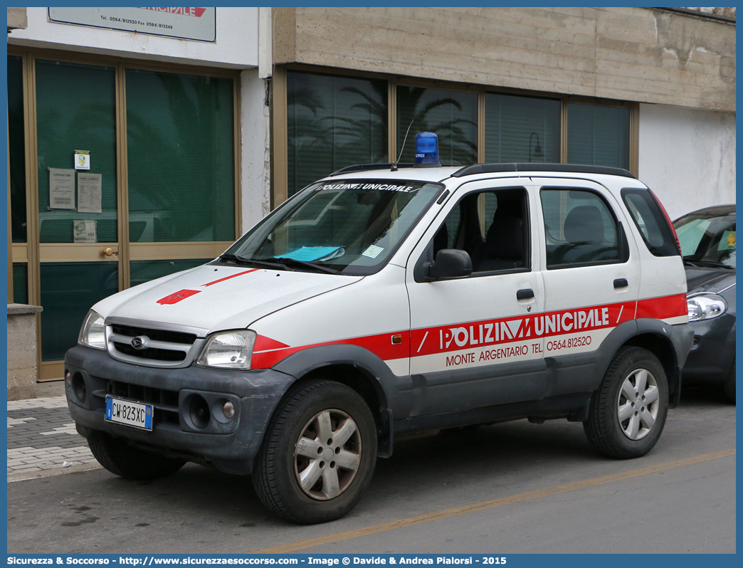 -
Polizia Municipale
Comune di Monte Argentario
Daihatsu Terios II serie
Parole chiave: Polizia;Locale;Municipale;Monte Argentario;Daihatsu;Terios