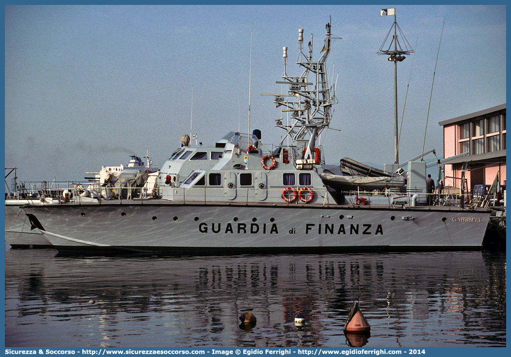 G.70 "Gabriele"
Guardia di Finanza
R.O.A.N. Componente Navale
Guardacoste Classe "Gabriele"
Parole chiave: GdiF;G.D.F.;GDF;Guardia di Finanza;R.O.A.N.;ROAN;Componente Navale;Guardacoste;Gabriele;G70;G.70