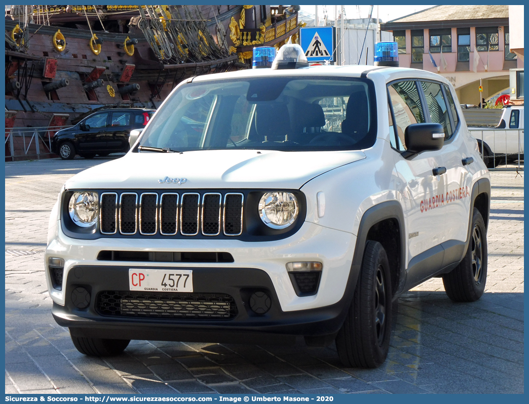 CP 4577
Corpo delle Capitanerie di Porto
Guardia Costiera
Jeep Renegade I serie restyling
Parole chiave: CP;C.P.;GC,G.C.;Guardia;Costiera;Capitaneria;Capitanerie;di;Porto;Jeep;Renegade