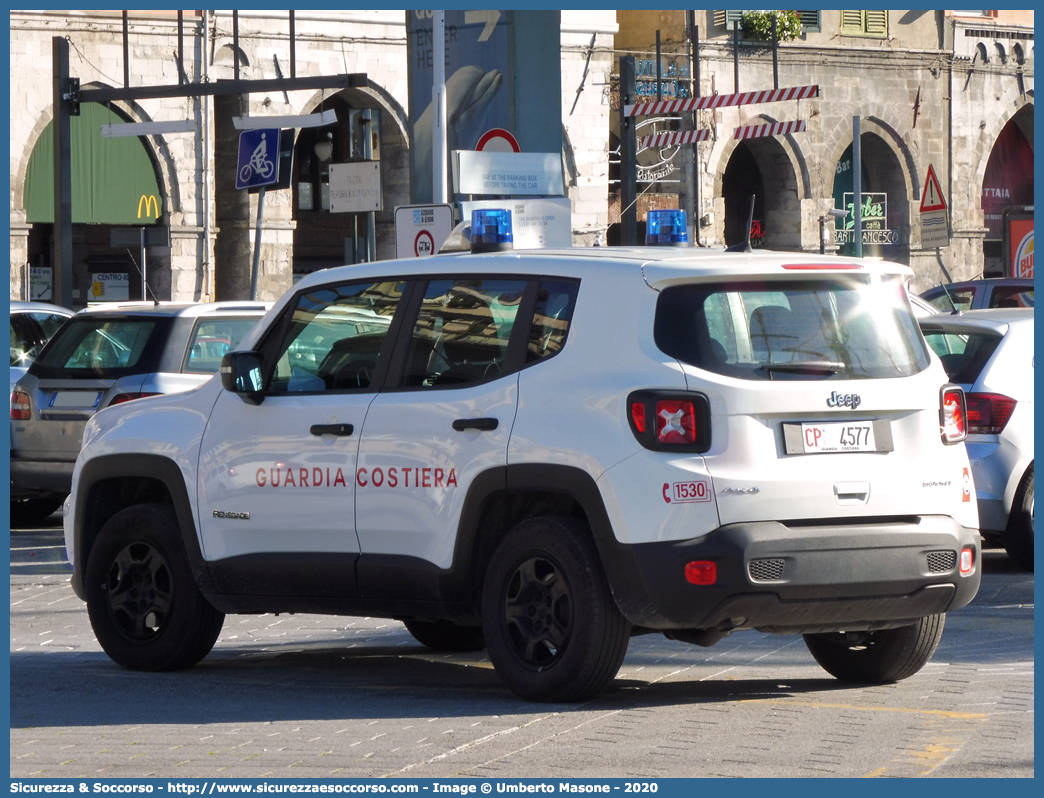 CP 4577
Corpo delle Capitanerie di Porto
Guardia Costiera
Jeep Renegade I serie restyling
Parole chiave: CP;C.P.;GC,G.C.;Guardia;Costiera;Capitaneria;Capitanerie;di;Porto;Jeep;Renegade