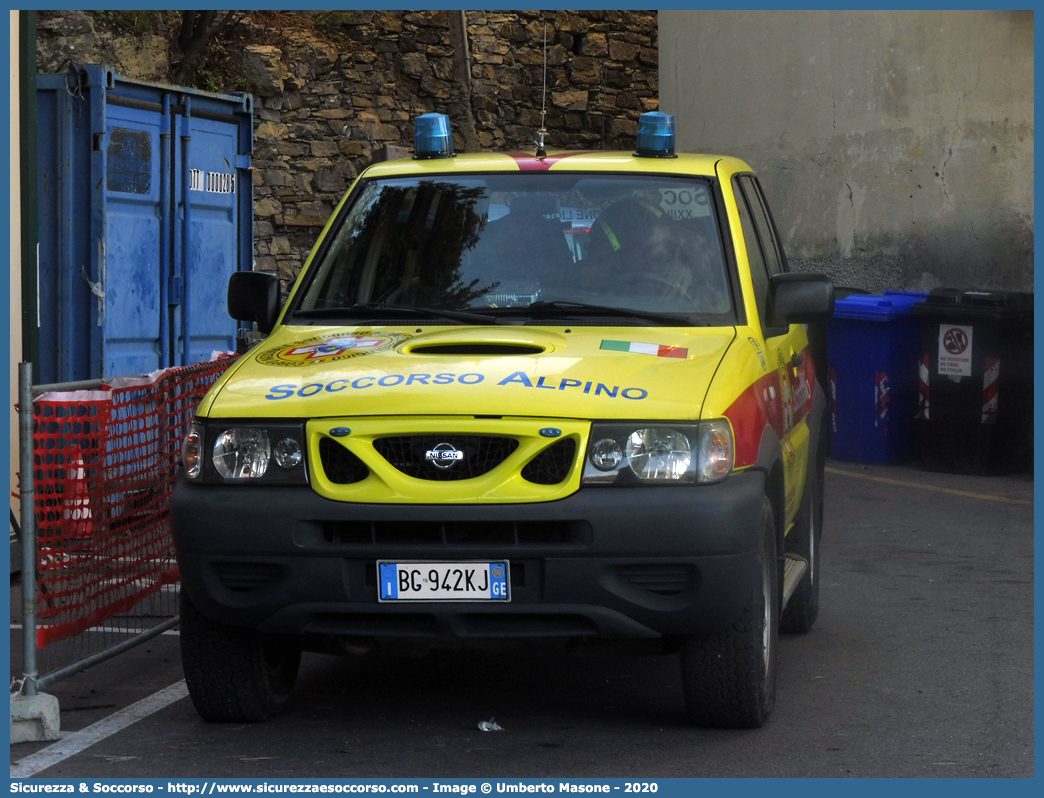 9-04
Corpo Nazionale
Soccorso Alpino e Speleologico
Delegazione Alpina
XXIII Liguria di Ponente
Stazione Tigullio - Val d'Aveto
Nissan Terrano II serie
Parole chiave: CNSAS;C.N.S.A.S.;Corpo;Nazionale;Soccorso;Alpino;Speleologico;Liguria;SASL;S.A.S.L.;XXIII;Liguria;Tigullio;Val d Aveto;Nissan;Terrano