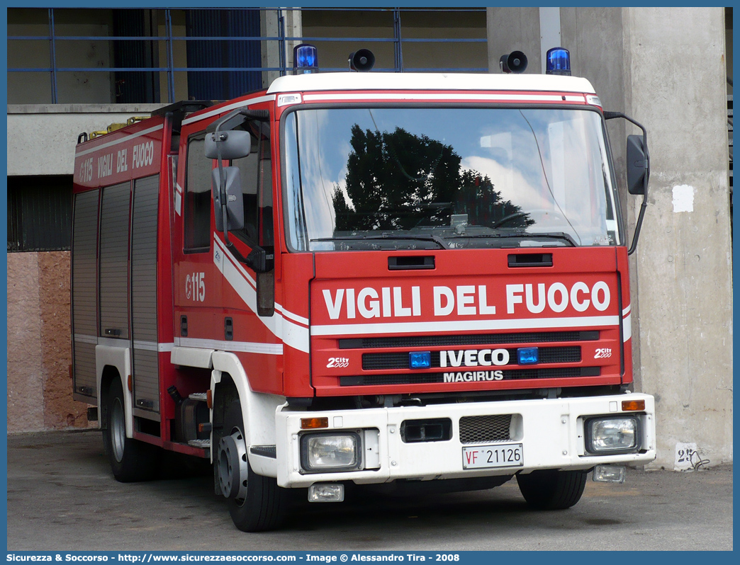 VF 21126
Corpo Nazionale Vigili del Fuoco
Iveco Magirus City2000
100E21 I serie
Parole chiave: VVF;V.V.F.;Corpo;Nazionale;Vigili;del;Fuoco;AutoPompaSerbatoio;APS;A.P.S.;Iveco;Magirus;EuroFire;100E21;City2000;City;2000