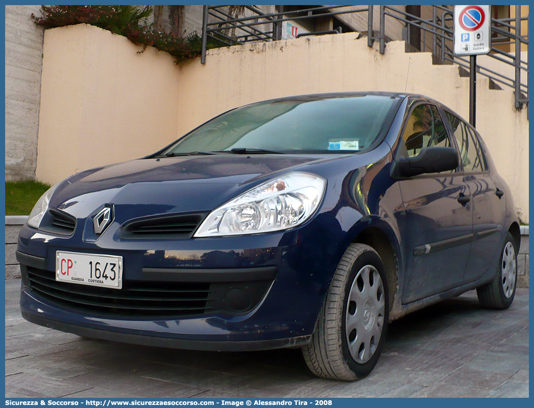 CP 1643
Corpo delle Capitanerie di Porto
Guardia Costiera 
Renault Clio IV serie
Parole chiave: CP;C.P.;GC;G.C.;Guardia;Costiera;Capitaneria;Capitanerie;di;Porto;Renault;Clio