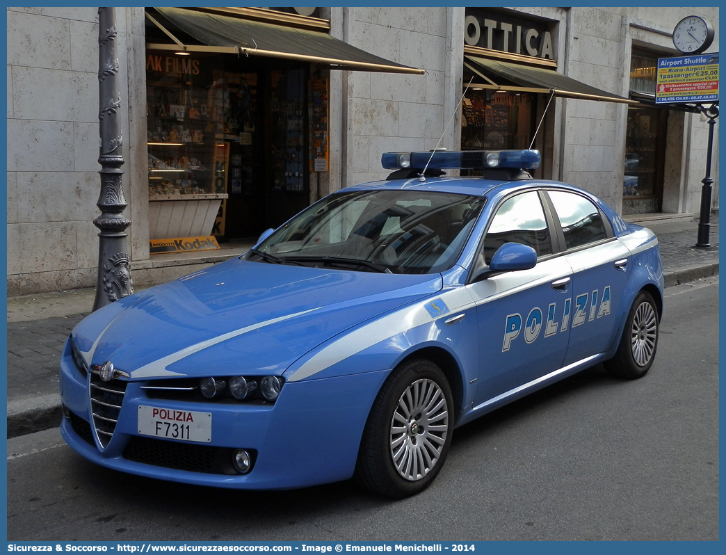 Polizia F7311
Polizia di Stato
Polizia Stradale
Alfa Romeo 159
Parole chiave: PS;P.S.;Polizia;di;Stato;Stradale;Pubblica;Sicurezza;Alfa;Romeo;159;F7311;F 7311