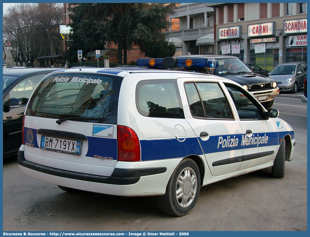 -
Polizia Municipale
Comune di Quattro Castella
Renault Megane Break
Parole chiave: Polizia;Locale;Municipale;Quattro Castella;Renault;Megane;Break