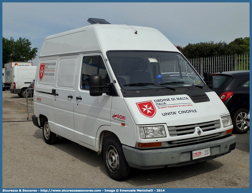 SMOM 207
Sovrano Militare Ordine di Malta
Renault Trafic II serie
Unità Cinofile
Parole chiave: Sovrano;Militare;Ordine di Malta;SMOM;S.M.O.M.;Renault;Trafic;Cinofili;Cinofile