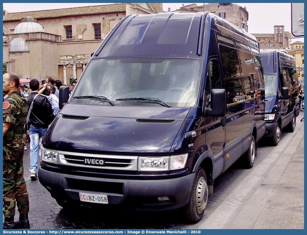 CC BZ058
Arma dei Carabinieri
Iveco Daily 50C15 III serie restyling
Parole chiave: CC;C.C.;Arma;dei;Carabinieri;Bus;Minibus;Iveco;Daily;50C15;50 C 15;50C 15;50 C15;BZ058