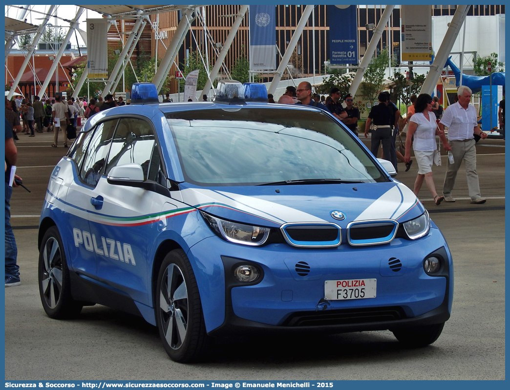 Polizia F3705
Polizia di Stato
BMW i3
Allestitore Focaccia Group S.r.l.
Parole chiave: PS;P.S.;Polizia;di;Stato;Bmw;i3;i;3;Focaccia