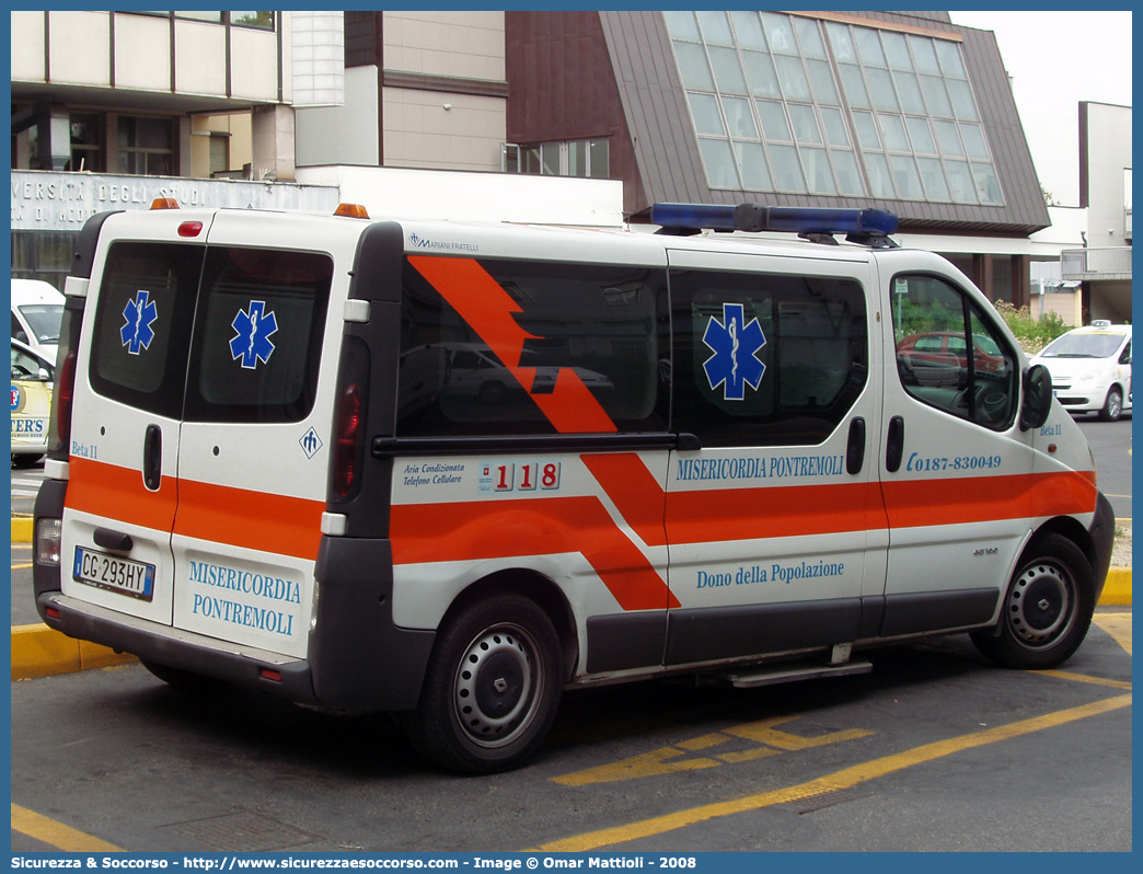 BETA 11
Misericordia di Pontremoli
Renault Trafic III serie
Allestitore Mariani Fratelli S.r.l.
Parole chiave: Misericordie;Misericordia;Pontremoli;Ambulanza;Renault;Trafic;Mariani Fratelli