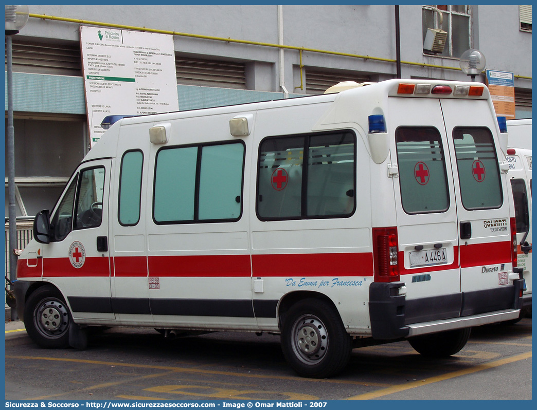 CRI A446A
Croce Rossa Italiana
Pescara
Fiat Ducato II serie restyling
Allestitore Bollanti S.r.l.
Parole chiave: Croce;Rossa;Italiana;CRI;C.R.I.;Ambulanza;Fiat;Ducato;Bollanti;Pescara