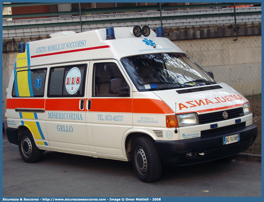 121
Misericordia di Gello
Volkswagen Transporter T4
Allestitore Alessi e Becagli S.n.c.
Parole chiave: Misericordie;Misericordia;Gello;Ambulanza;Alessi e Becagli;A&B;Volkswagen;Transporter;T4;T 4