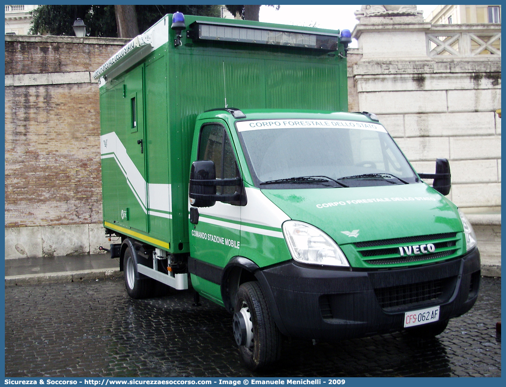 CFS 062AF
Corpo Forestale dello Stato
Iveco Daily IV serie
Laboratorio Mobile
Parole chiave: Corpo;Forestale;Stato;Corpo Forestale dello Stato;CFS;C.F.S.;Iveco;Daily;Daily IV serie;062AF;062 AF