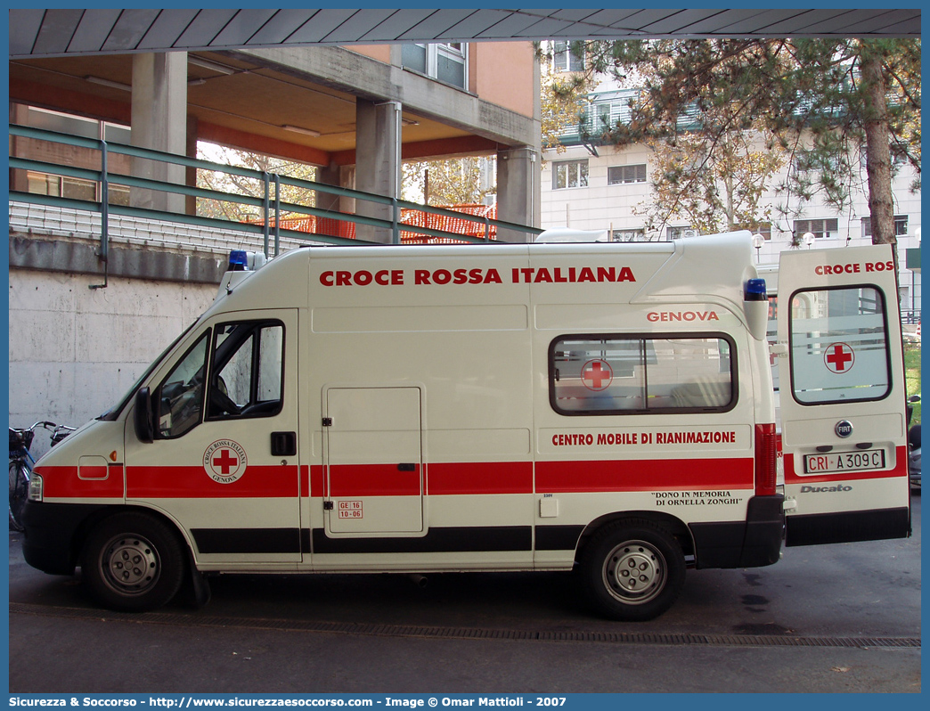 CRI A309C
Croce Rossa Italiana
Genova
Fiat Ducato II serie restyling
Allestitore Bollanti S.r.l.
Parole chiave: Croce;Rossa;Italiana;CRI;C.R.I.;Ambulanza;Fiat;Ducato;Bollanti;Genova