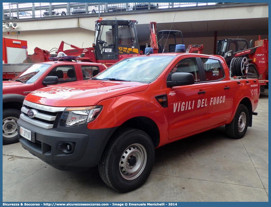 VF 27197
Corpo Nazionale Vigili del Fuoco
Ford Ranger III serie restyling
Allestitore Molinari S.n.c.
Parole chiave: VVF;V.V.F.;Corpo;Nazionale;Vigili;del;Fuoco;Ford;Ranger;Molinari