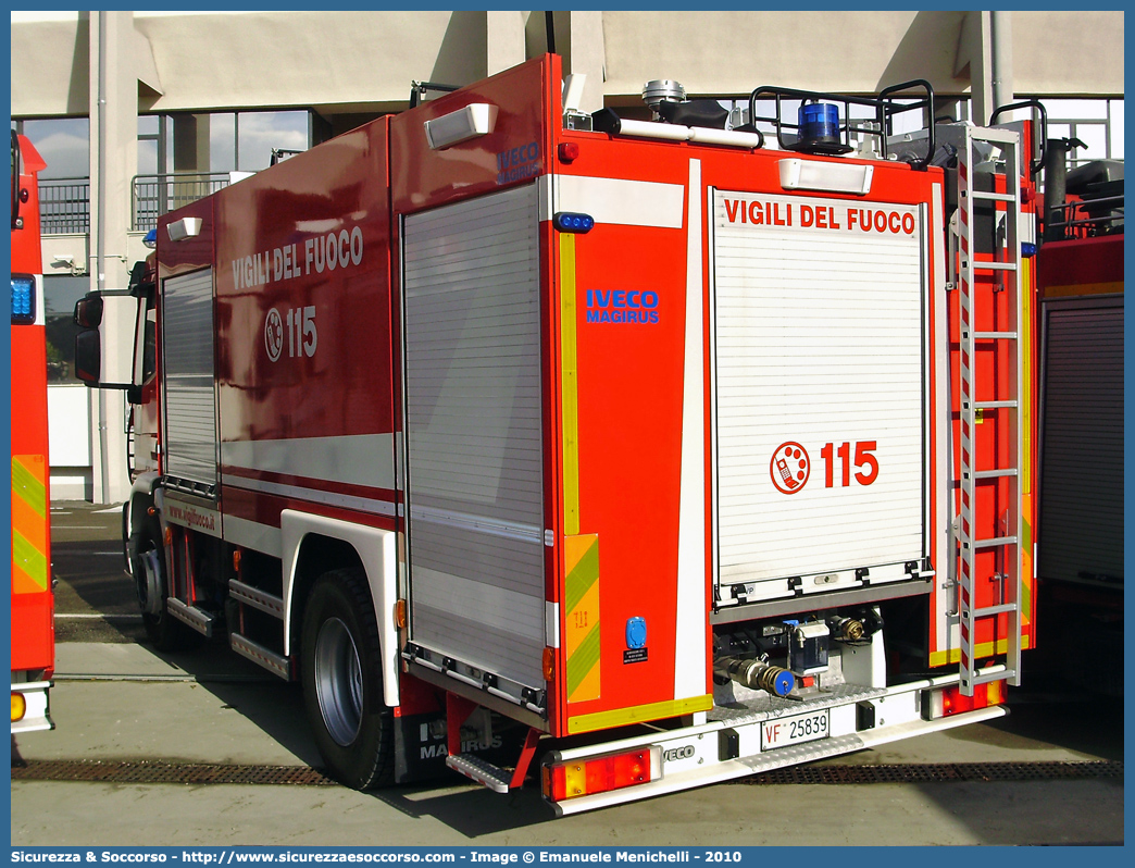 VF 25839
Corpo Nazionale Vigili del Fuoco
Iveco EuroCargo 180E30 III serie
Allestitore Iveco Magirus
Parole chiave: VVF;V.V.F.;Corpo;Nazionale;Vigili;del;Fuoco;ABP;A.B.P.;AutoBottePompa;AutoBotte;Iveco;EuroCargo;180E30;180 E 30;180 E30;Magirus