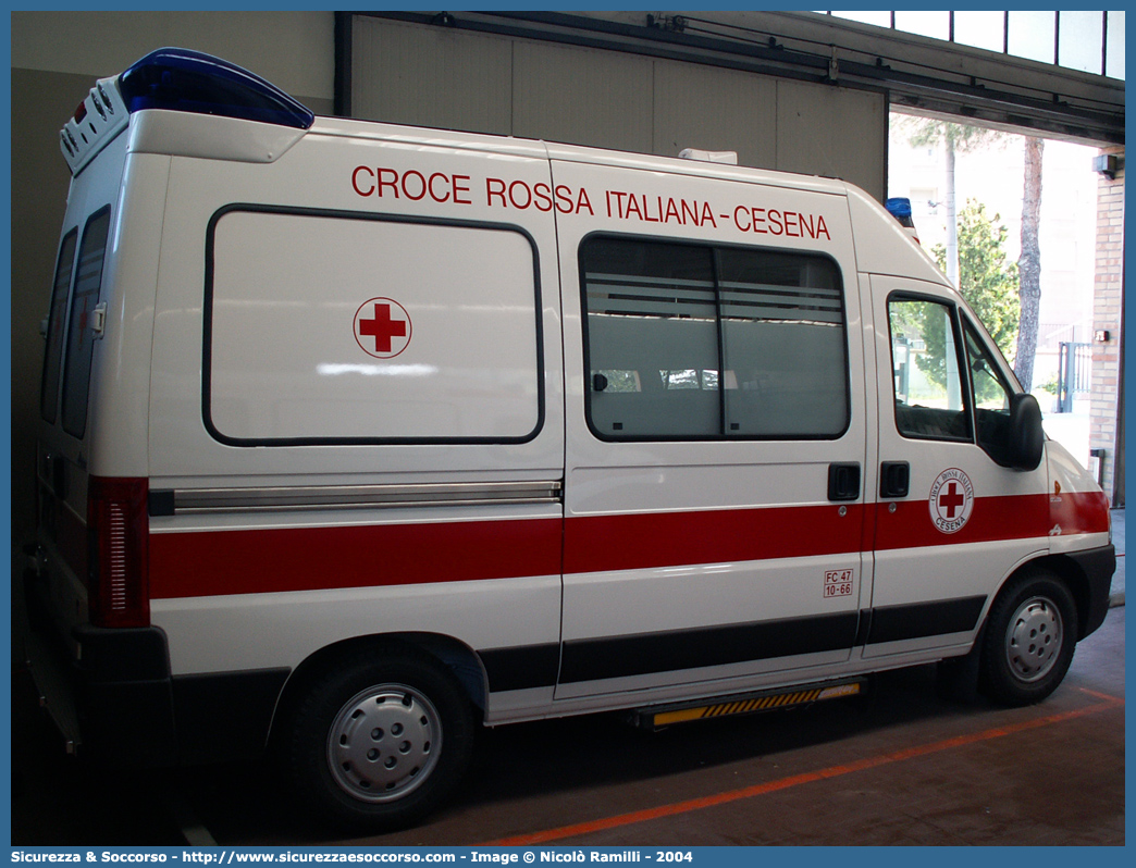 -
Croce Rossa Italiana
Cesena
Fiat Ducato II serie restyling
Allestitore Aricar S.p.A.
Parole chiave: Croce;Rossa;Italiana;CRI;C.R.I.;Ambulanza;Fiat;Ducato;Aricar;Cesena