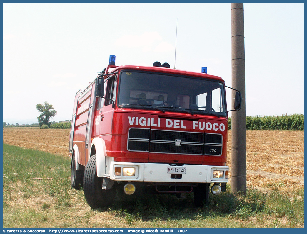 VF 14148
Corpo Nazionale Vigili del Fuoco
Iveco 160NC
Allestitore Baribbi S.p.A.
Parole chiave: VVF;V.V.F.;Corpo;Nazionale;Vigili;del;Fuoco;ABP;A.B.P.;AutoBottePompa;AutoBotte;Fiat;Iveco;160NC;160;NC