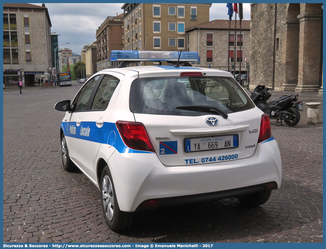 Polizia Locale YA669AN
Polizia Locale
Comune di Terni
Toyota Yaris Hybrid III serie restyling
Parole chiave: Polizia;Locale;Municipale;Terni;Toyota;Yaris;Hybrid;YA669AN;YA 669 AN