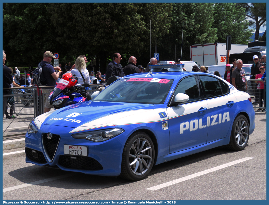 Polizia M2700
Polizia di Stato
Polizia Stradale
Alfa Romeo Nuova Giulia Veloce
Parole chiave: Polizia di Stato;Polizia;PS;Polizia Stradale;Alfa;Romeo;Nuova;Giulia;Veloce