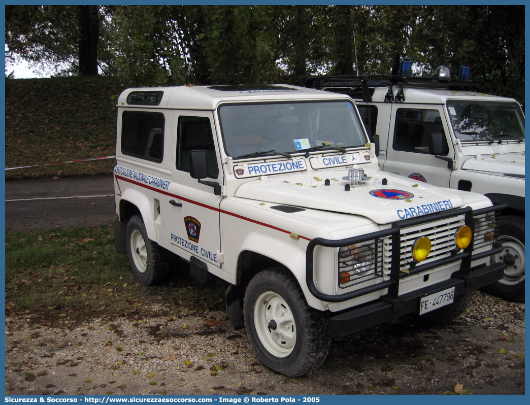 -
Associazione Nazionale Carabinieri
Alto Ferrarese (iPn 63)
Land Rover Defender 90
Parole chiave: Associazione;Nazionale;Carabinieri;ANC;A.N.C.;Alto Ferrarese;Land Rover;Defender;90