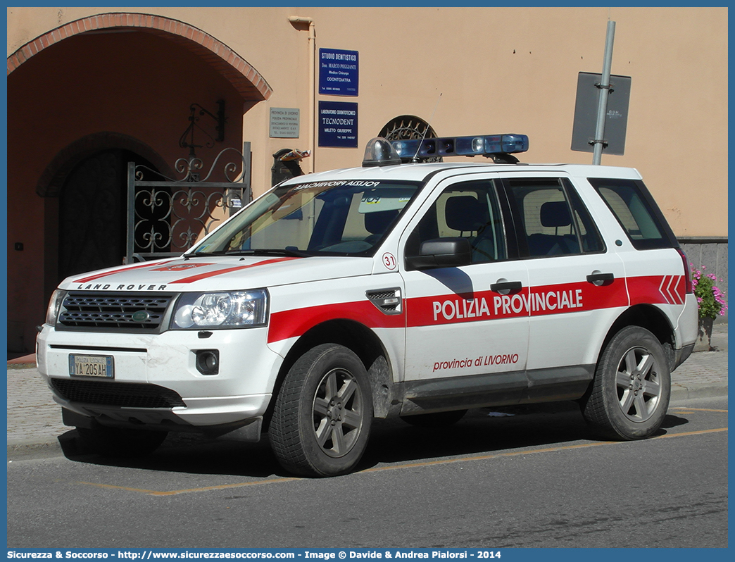 Polizia Locale YA205AH
Polizia Provinciale
Provincia di Livorno
Land Rover Freelander 2
Parole chiave: PL;P.L.;Polizia;Locale;Provinciale;Livorno;Land;Rover;Freelander