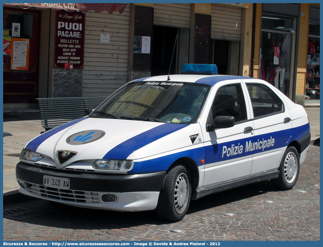 -
Polizia Municipale
Comune di Ferrara
Alfa Romeo 146
Parole chiave: Polizia;Municipale;Locale;Ferrara;Alfa Romeo;146