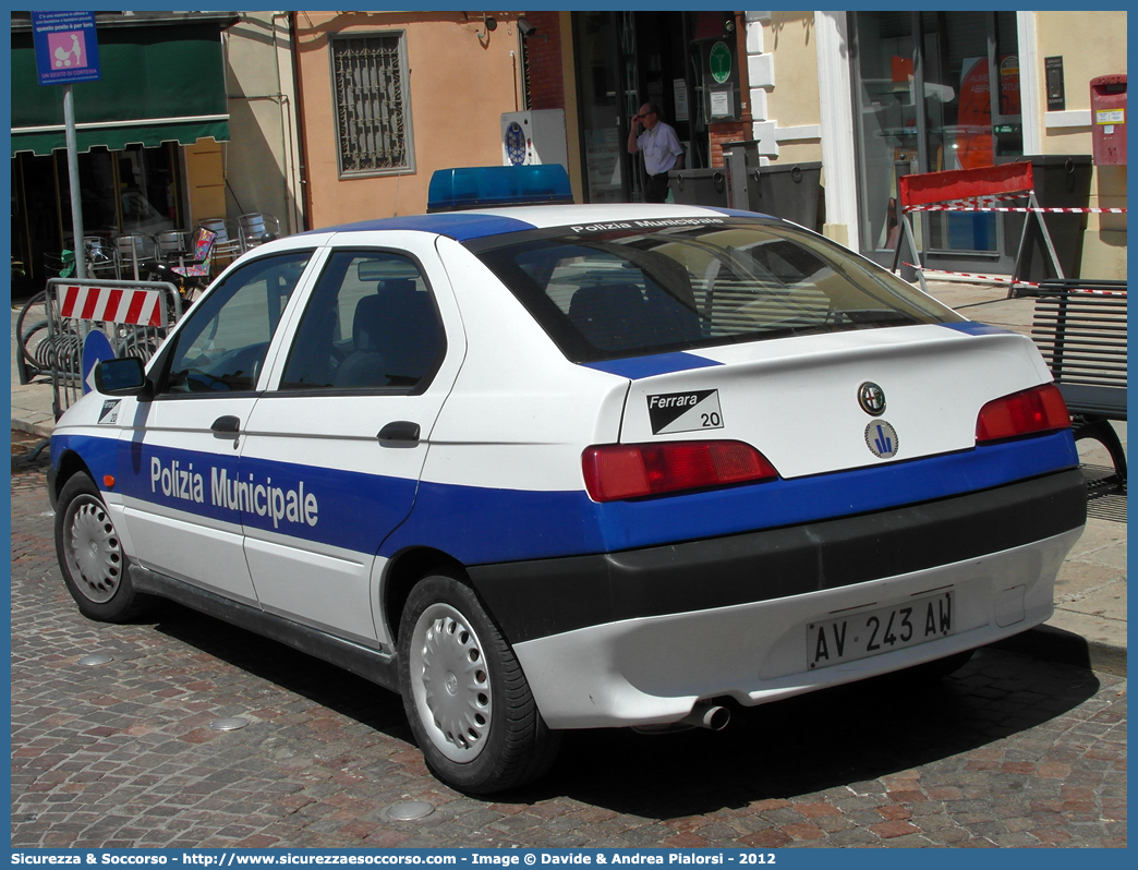 -
Polizia Municipale
Comune di Ferrara
Alfa Romeo 146
Parole chiave: Polizia;Municipale;Locale;Ferrara;Alfa Romeo;146