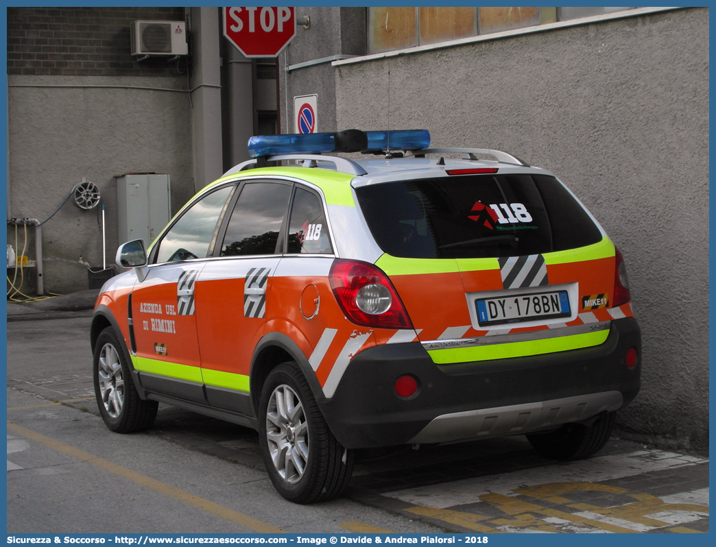 MIKE 11
118 Romagna Soccorso
Ambito Territoriale di Rimini
Opel Antara
Allestitore Vision S.r.l.
Parole chiave: 118;Romagna;Soccorso;Rimini;Automedica;Automedicalizzata;Auto Medica;Auto Medicalizzata;Opel;Antara;Vision