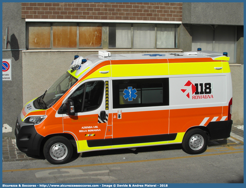 BRAVO 16
118 Romagna Soccorso
Ambito Territoriale di Rimini
Fiat Ducato III serie restyling
Allestitore Safety Car S.r.l.
Parole chiave: 118;Romagna;Soccorso;Rimini;Ambulanza;Autoambulanza;Fiat;Ducato;X290;X 290;Orion;Safety Car