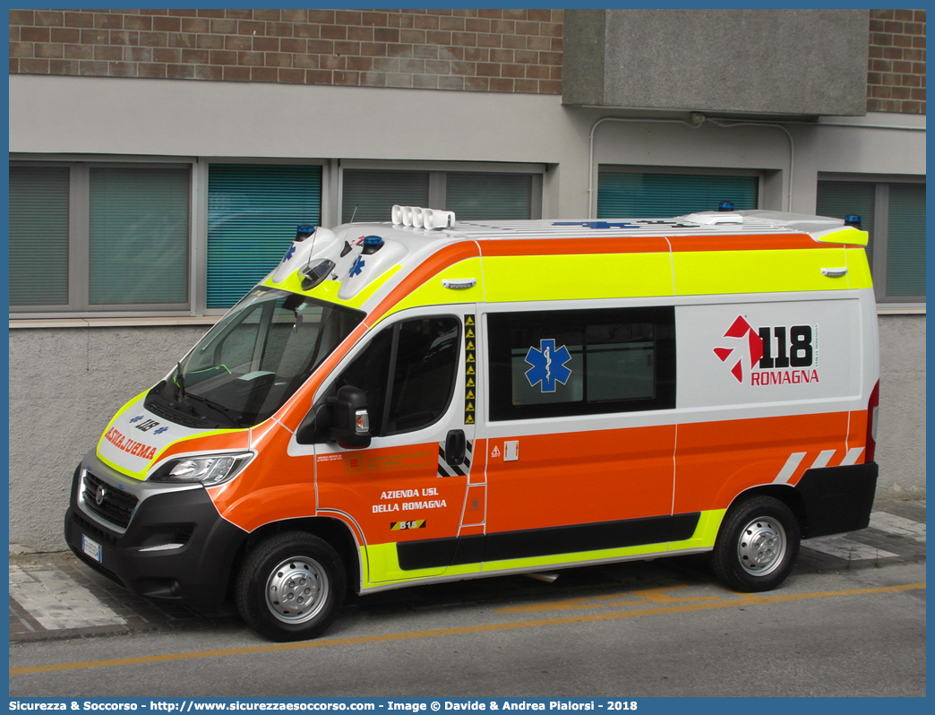 BRAVO 15
118 Romagna Soccorso
Ambito Territoriale di Rimini
Fiat Ducato III serie restyling
Allestitore Safety Car S.r.l.
Parole chiave: 118;Romagna;Soccorso;Rimini;Ambulanza;Autoambulanza;Fiat;Ducato;X290;X 290;Orion;Safety Car