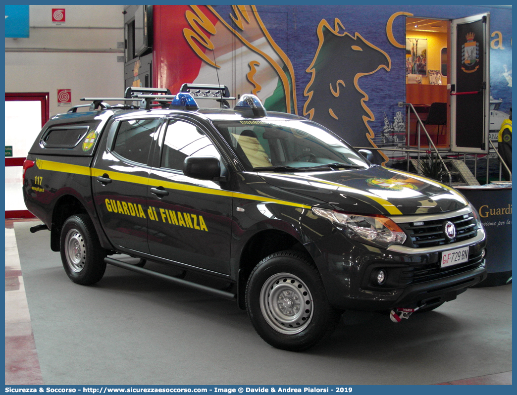 GdiF 729BN
Guardia di Finanza
S.A.G.F.
Fiat Fullback
Allestitore Nuova Carrozzeria Torinese S.r.l
Parole chiave: GdiF;G.D.F.;GDF;Guardia;di;Finanza;S.A.G.F.;SAGF;Soccorso;Alpino;Fiat;Fullback;NCT