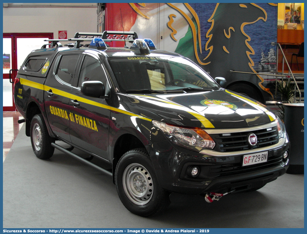 GdiF 729BN
Guardia di Finanza
S.A.G.F.
Fiat Fullback
Allestitore Nuova Carrozzeria Torinese S.r.l
Parole chiave: GdiF;G.D.F.;GDF;Guardia;di;Finanza;S.A.G.F.;SAGF;Soccorso;Alpino;Fiat;Fullback;NCT