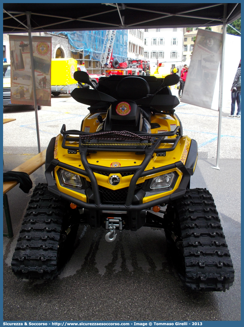 PC E78TN
Corpo Nazionale
Soccorso Alpino e Speleologico
Delegazione Alpina IV Trentino
BRP Can-Am Outlander Max XT 800R
Parole chiave: CNSAS;C.N.S.A.S.;Corpo;Nazionale;Soccorso;Alpino;Speleologico;Trentino;Trento;SAT;S.A.T.;Land;BRP;Can-AM;Outlander;Max;800R;PC E78TN;PCE78TN