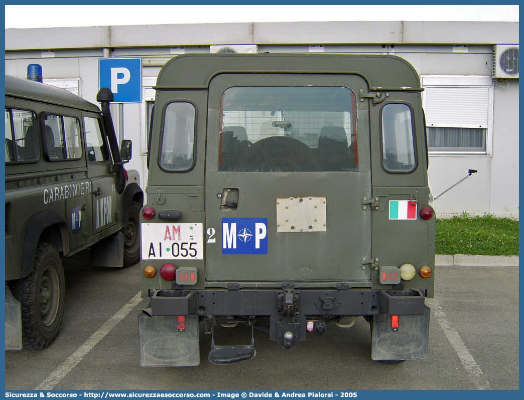 AM AI055
Arma dei Carabinieri
Reparto Carabinieri
presso l'Aeronautica Militare
Missione Fuori Area KFOR
Land Rover Defender 110
Parole chiave: CC;C.C.;Arma;dei;Carabinieri;Aeronautica;Militare;Polizia;Military;Police;KFOR;Kosovo;Force;Land Rover;Defender;110