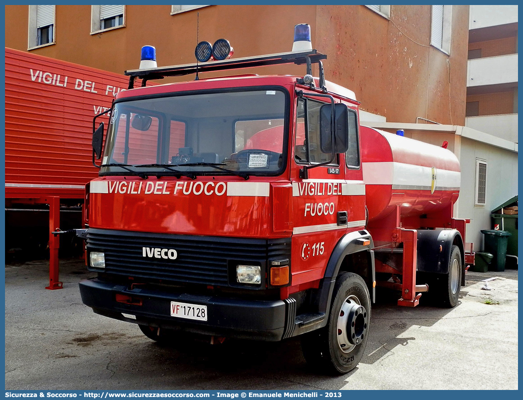 VF 17128
Corpo Nazionale Vigili del Fuoco
Iveco 145-17
Parole chiave: VF;V.F.;VVF;V.V.F.;Corpo;Nazionale;Vigili del Fuoco;Vigili;Fuoco;Iveco;145-17;145 - 17;17128